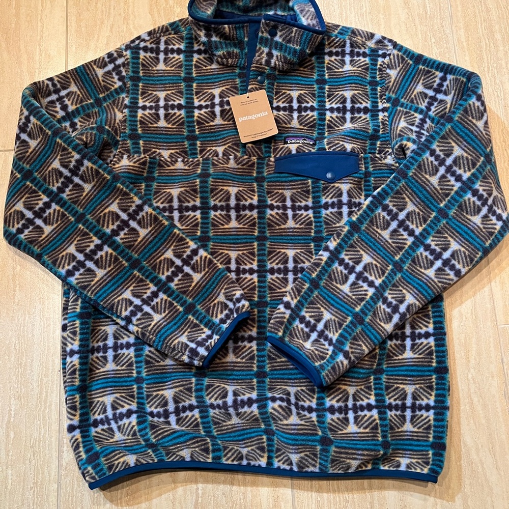 Patagonia Synchilla Snap-T Pullover Women’s - Snow Beam/Pale Periwinkle
